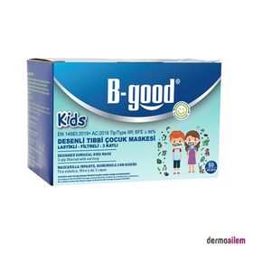 B-Good Kids 3 Katlı Desenli 50'Li Çocuk Maskesi