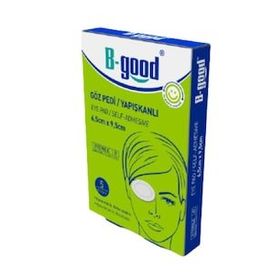 B-Good Steril Yapışkanlı 6,5 x 9,5 cm 5'li Göz Pedi