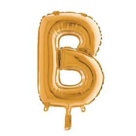 B Harf Altın 100 cm Folyo Balon