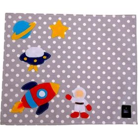 B.s.c Home Keçe Astronot İsme Özel Beslenme Örtüsü