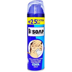 B-Soap Cool 225 ml Kremli Tıraş Köpüğü