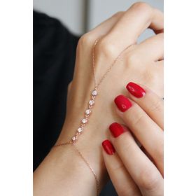 B036801 Zirkon Taşlı Su Yolu Gümüş Şahmeran