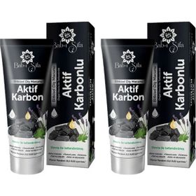 Bab-i Şifa Aktif Karbon 2x140 gr Bitkisel Diş Macunu