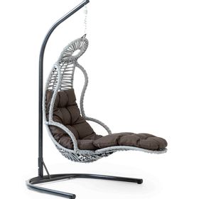 Babahçe Elit Swing Garden Gri Bahçe Salıncağı