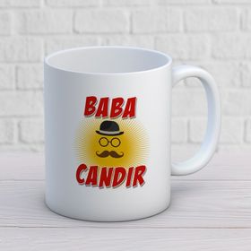 Babalar Günü Baba Candır İki Tarafı Baskılı Kupa