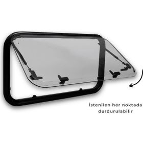Babarvy 120x50 cm Amortisörlü Karavan Camı