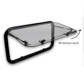 Babarvy 60x30 cm Amortisörlü Karavan Camı