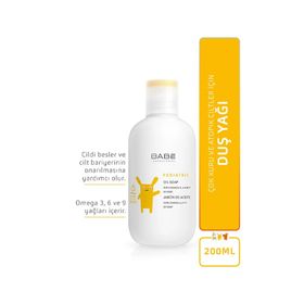 Babe Pediatrik Oil Soap 200 ml Atopik Çocuk Cildi İçin Duş Yağı+E2'Quality E2'quality Diş Beyazlatıcı Köpük
