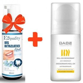 Babe Roll-On 50 ml Deodorant +E2'Quality E2'quality Diş Beyazlatıcı Köpük