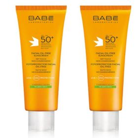 Babe Spf50 2 x 50 ml Yüz İçin Yağsız Güneş Kremi