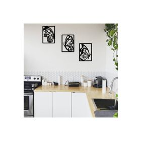 Babel Home Kelebek Temalı Dekoratif Duvar Süsü Lazer Kesim Ahşap Tablo