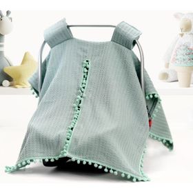 Babies Dream Yeşil Örgü Pike Puset Örtüsü