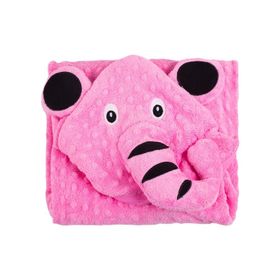 Babies Pembe Kapüşonlu Bebek Battaniyesi