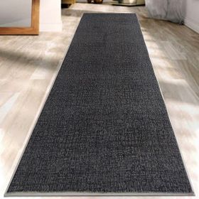 Babil Home Kaymaz Tabanlı Kesme Rulo Protokol Antrasit Siyah 150x270 cm Yolluk