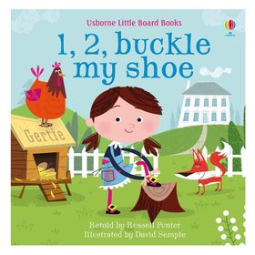 Baby Board Books 1, 2, Buckle My Shoe-Usborne Publishing
