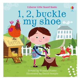 Baby Board Books 1, 2, Buckle My Shoe-Usborne Publishing