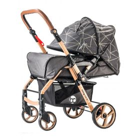 Baby Care 500 Gold Siyah Combo Maxi Pro Çift Yönlü Puset