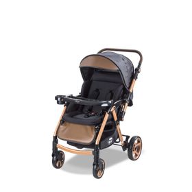 Baby Care BC 500 Combo Maxi Pro Gold Kahve Çift Yönlü Bebek Arabası