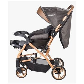 Baby Care BC65 Gold Siyah Capron Çift Yönlü Bebek Arabası