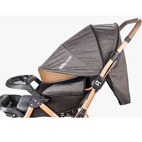 Baby Care BC65 Gold Siyah Capron Çift Yönlü Bebek Arabası