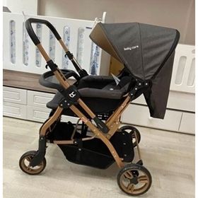 Baby Care BC65 Gold Siyah Capron Çift Yönlü Bebek Arabası
