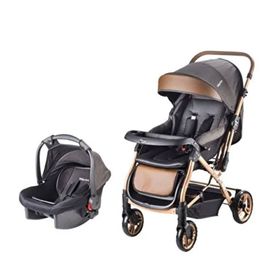 Baby Care Capron Gold Siyah Bebek Arabası
