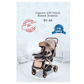 Baby Care Capron Gold Siyah Bebek Arabası