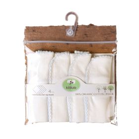 Baby Center S76353 Ekru-Pembe 4'lü Bebek Ağız Mendili