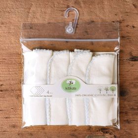 Baby Center S76353 Ekru-Pembe 4'lü Bebek Ağız Mendili
