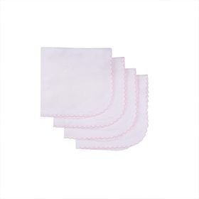 Baby Center S76353 Ekru-Pembe 4'lü Bebek Ağız Mendili