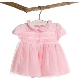 Baby Corner Mevlüt Fırfırlı Pembe 3 Ay Bebek Elbise