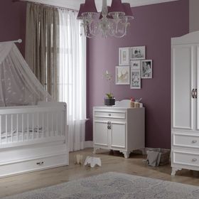 Baby Darling Lisa Beyaz Bebek Odası Takımı