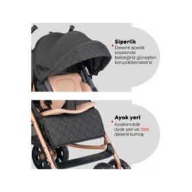 Baby Home 104Quid Kahverengi Tam Yatarlı Baston Bebek Arabası