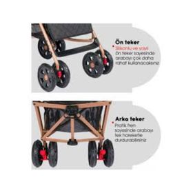 Baby Home 104Quid Kahverengi Tam Yatarlı Baston Bebek Arabası