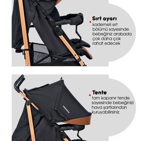 Baby Home 107 Clark Tam Yatar Alüminyum Baston Bebek Arabası