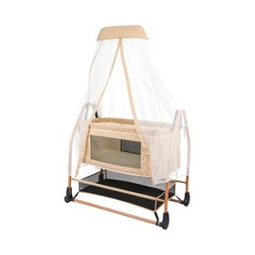 Baby Home 505 Maya Anne Yanı Krem Bebek Beşik