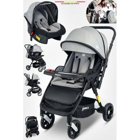 Baby Home 902 X4 Gri Çift Yönlü Travel Sistem Bebek Arabası