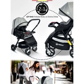 Baby Home 902 X4 Kahverengi Çift Yönlü Travel Sistem Bebek Arabası