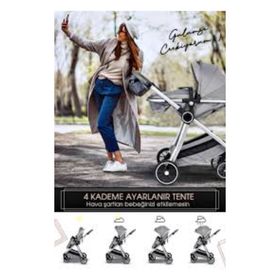 Baby Home 990 Neo Gri Travel Sistem Bebek Arabası