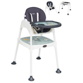 Baby Home BH-1450 Mizzy Masalı Antrasit Bebek Mama Sandalyesi