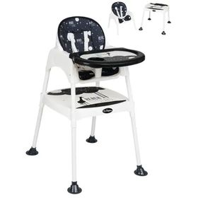 Baby Home BH-1450 Mizzy Masalı Siyah Bebek Mama Sandalyesi