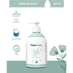 Baby İcon Vegan Sülfat ve Parfüm Içermez 300 ml Saç ve Vücut Bebek Şampuanı