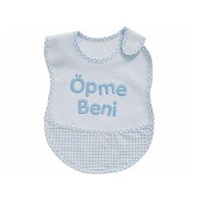 Baby Jem Lüks Mama Önlüğü Öpme Beni Mavi