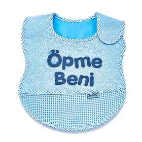 Baby Jem Lüks Mama Önlüğü Öpme Beni Mavi
