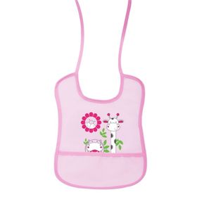 Baby Jem Muşamba Kollu Önlük-Pembe
