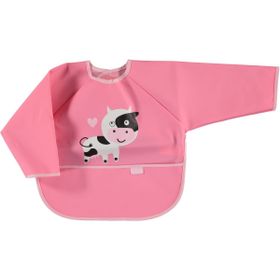 Baby Jem Muşamba Kollu Önlük-Pembe