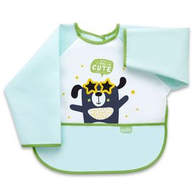 Baby Jem Muşamba Kollu Önlük-Yeşil