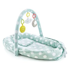 Baby Jem Oyuncaklı Anne Baba Yanı Yeşil Yatağı