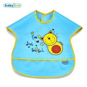 Baby Jem Poli Muşamba Mavi Büyük Mama Önlüğü