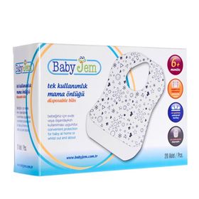 Baby Jem Tek Kullanımlık Mama Önlüğü